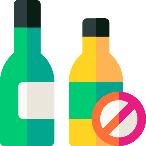 No alcohol Basic Rounded Flat icon