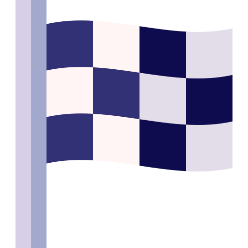 drapeau de course Basic Straight Flat Icône