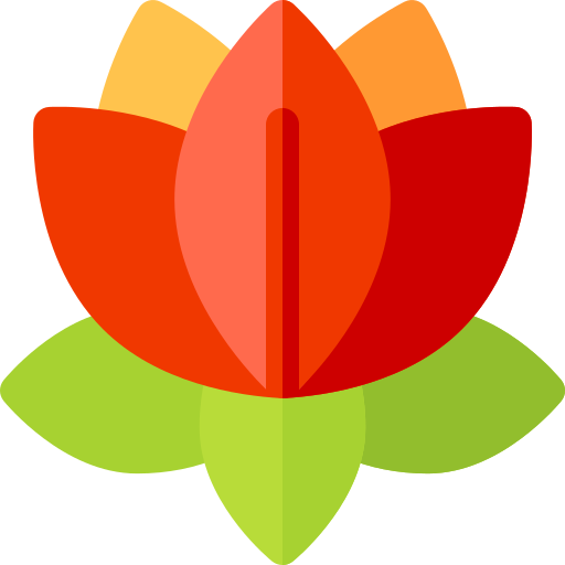 flor de lotus Basic Rounded Flat Ícone