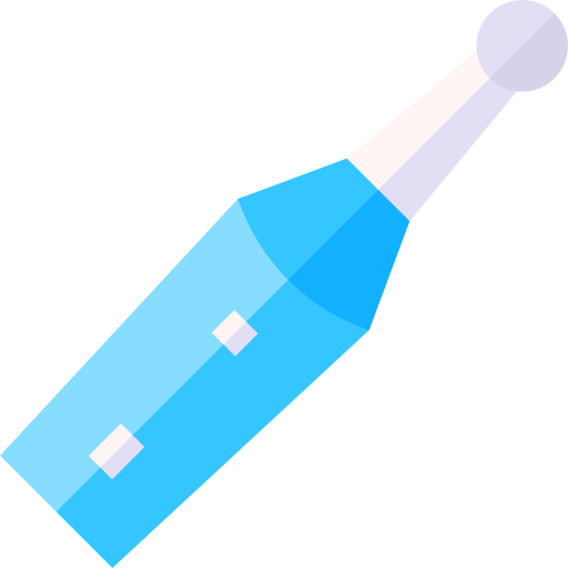 Electric toothbrush Basic Straight Flat icon