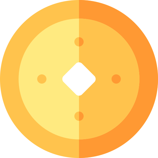 중국 동전 Basic Rounded Flat icon