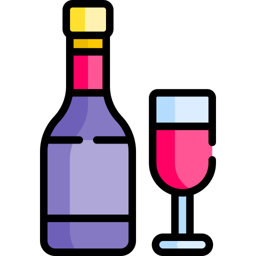 ワインボトル Special Lineal color icon
