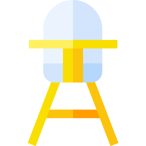 baby stoel Basic Straight Flat icoon