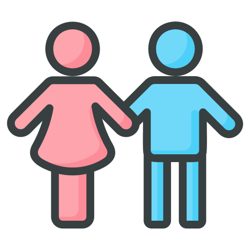 Couple Generic Outline Color icon