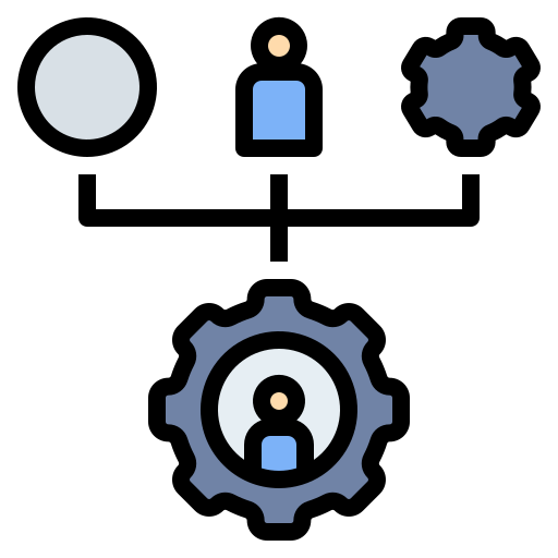プロセス Generic Outline Color icon