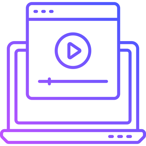 video marketing Generic Gradient icono