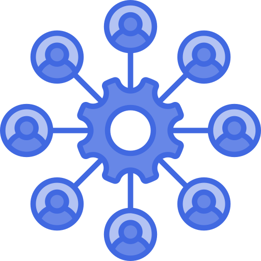 rete sociale Generic Blue icona