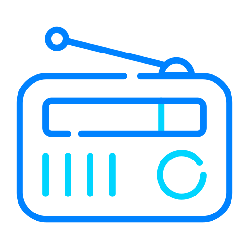 vecchia radio Generic Blue icona