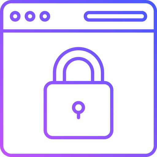 sicurezza web Generic Gradient icona