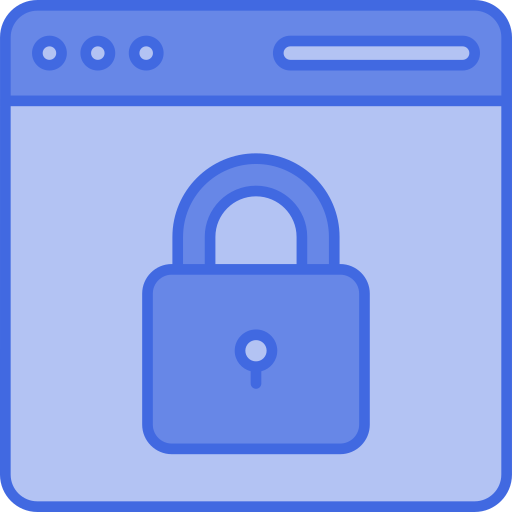 seguridad web Generic Blue icono