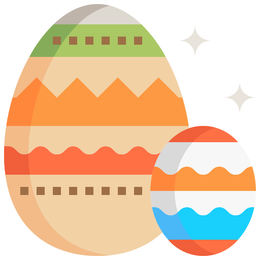Easter eggs Justicon Flat icon