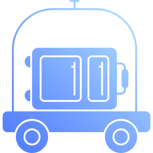 Luggage cart Generic Flat Gradient icon