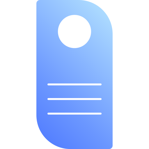 Door hanger Generic Flat Gradient icon
