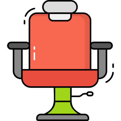 fotel fryzjerski Generic Outline Color ikona