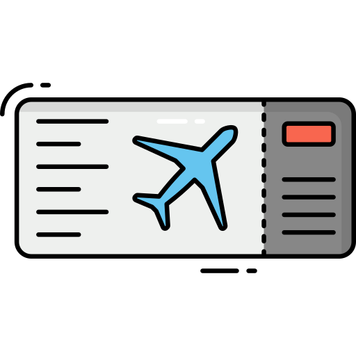 비행기 티켓 Generic Outline Color icon