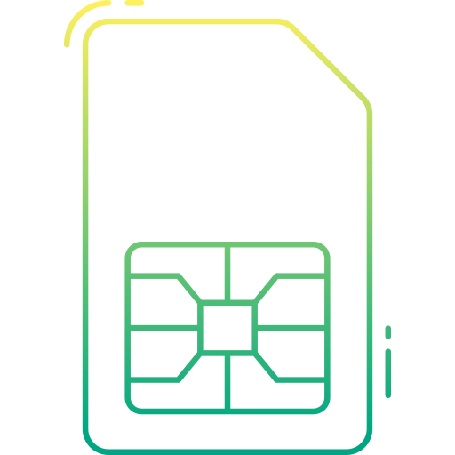 carte sim Generic Gradient Icône