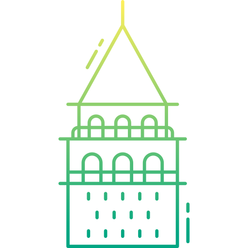Галатская башня Generic Gradient иконка
