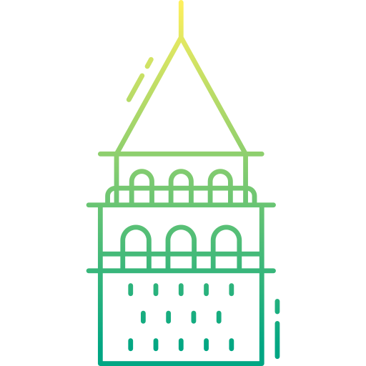 galata turm Generic Gradient icon