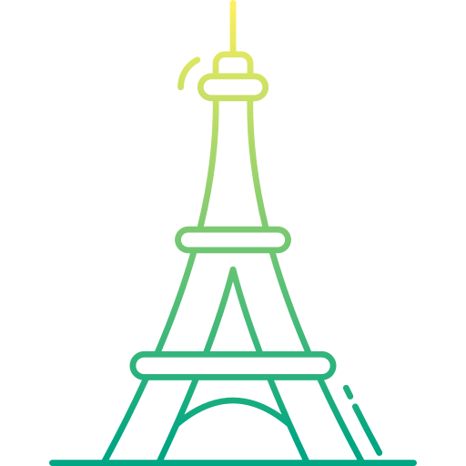 Eiffel tower Generic Gradient icon