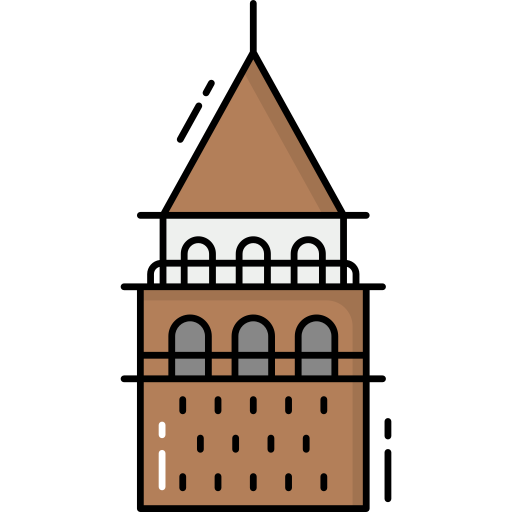 wieża galaty Generic Outline Color ikona