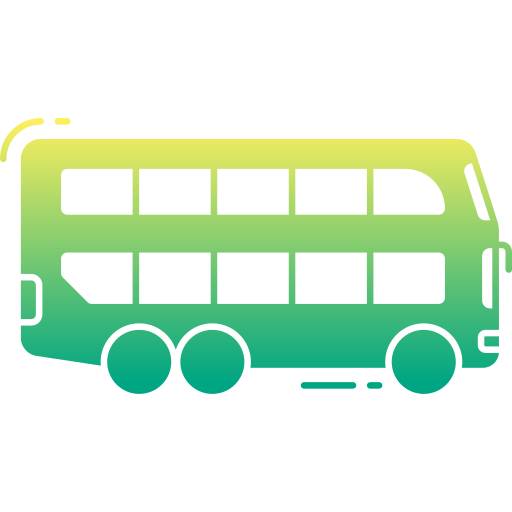 Двухэтажный автобус Generic Flat Gradient иконка