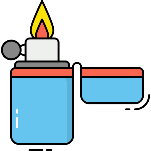 encendedor de fuego Generic Outline Color icono