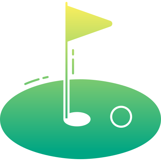 golf Generic Flat Gradient icoon