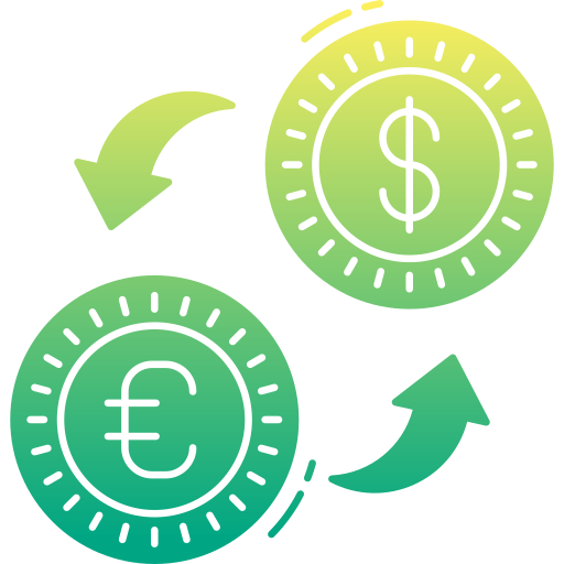 Money exchange Generic Flat Gradient icon
