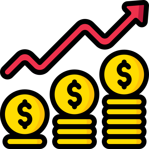 profitto finanziario Basic Miscellany Lineal Color icona