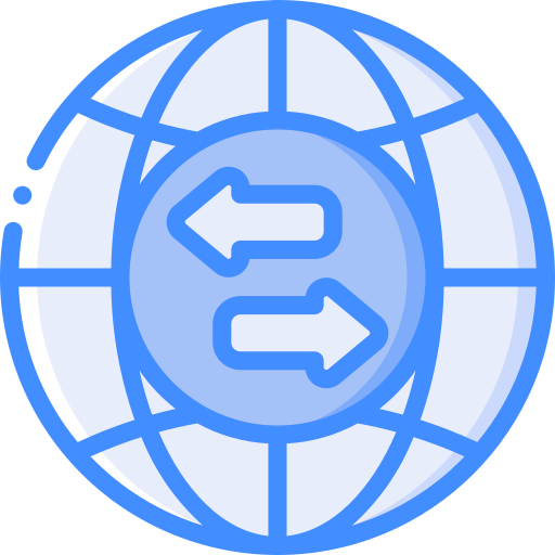 global en ligne Basic Miscellany Blue Icône