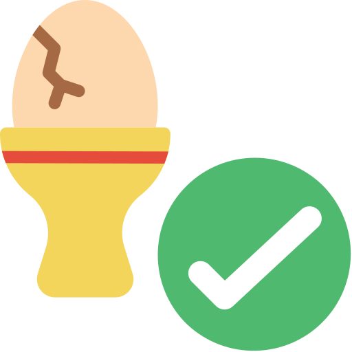 ゆで卵 Basic Miscellany Flat icon