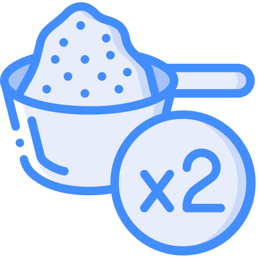 Measuring cup Basic Miscellany Blue icon