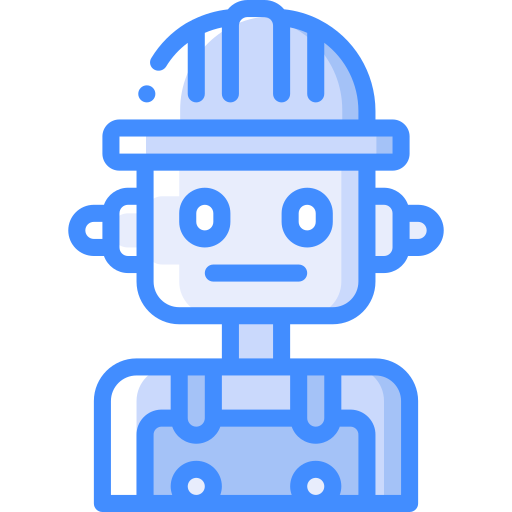 robô Basic Miscellany Blue Ícone