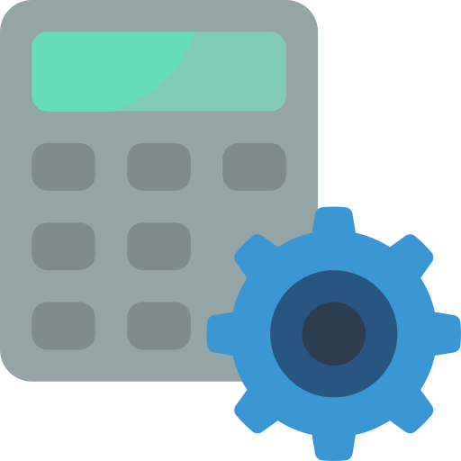 rekenmachine Basic Miscellany Flat icoon