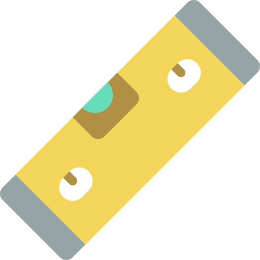 Spirit level Basic Miscellany Flat icon