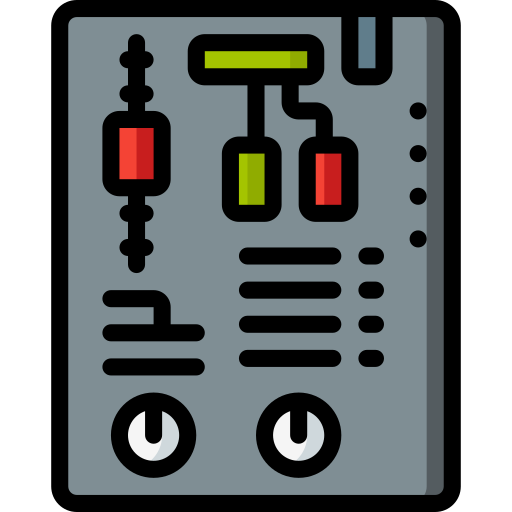 scheda di circuito Basic Miscellany Lineal Color icona