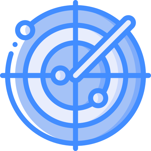 radar Basic Miscellany Blue icon