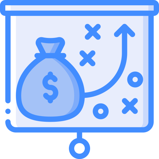 Investment Basic Miscellany Blue icon