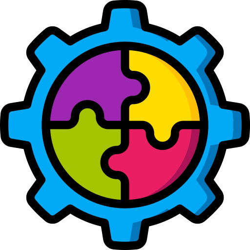 puzzle Basic Miscellany Lineal Color icon