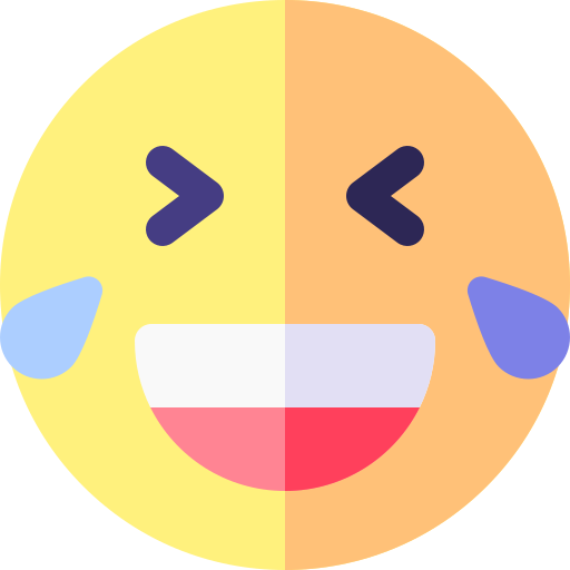 Laugh Basic Rounded Flat icon