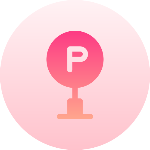 Parking Basic Gradient Circular icon
