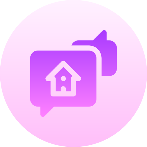 Chat Basic Gradient Circular icon