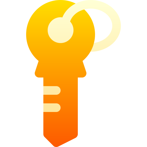 sleutel Basic Gradient Gradient icoon
