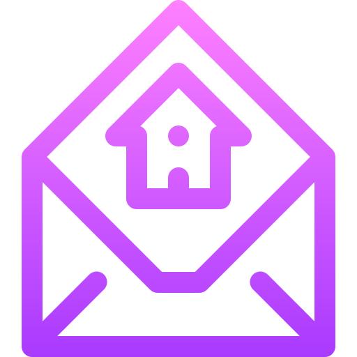courrier Basic Gradient Lineal color Icône