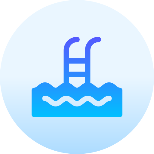 Swimming pool Basic Gradient Circular icon