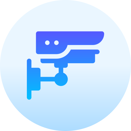 telecamera di sicurezza Basic Gradient Circular icona