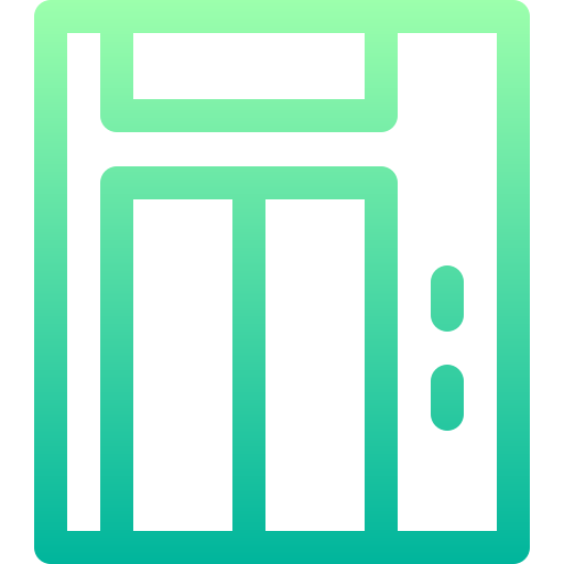 Elevator Basic Gradient Lineal color icon