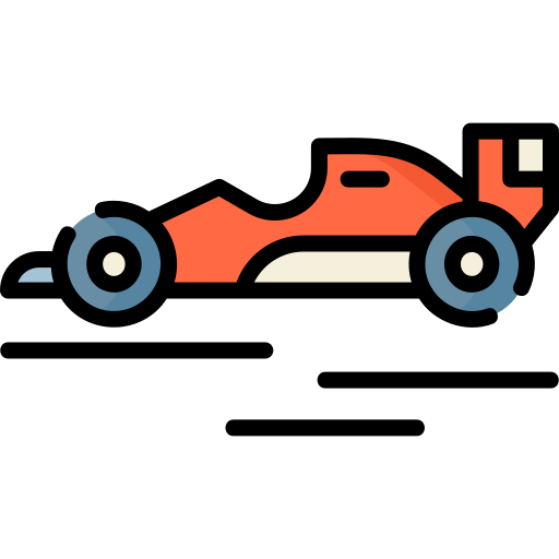 coche de carreras Special Lineal color icono