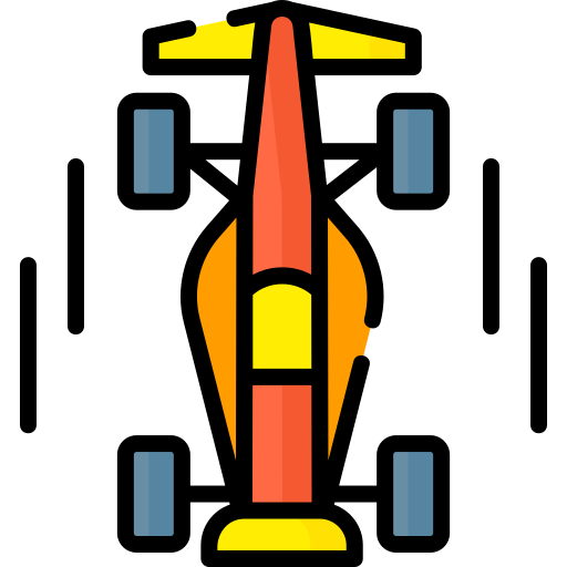 Race car Special Lineal color icon