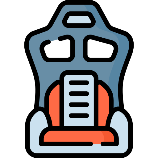 Car seat Special Lineal color icon